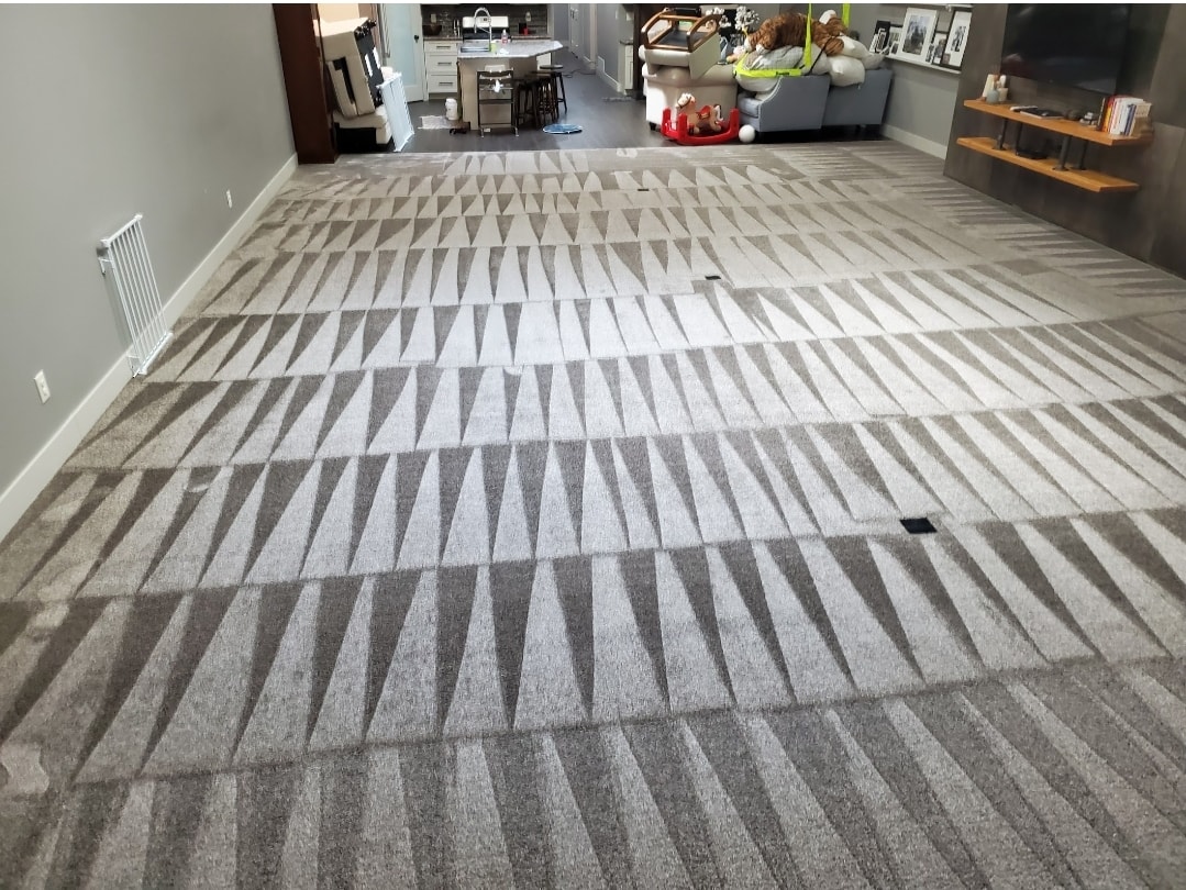 Real carpet cleaning job by Huwa Carpet Cleaning
